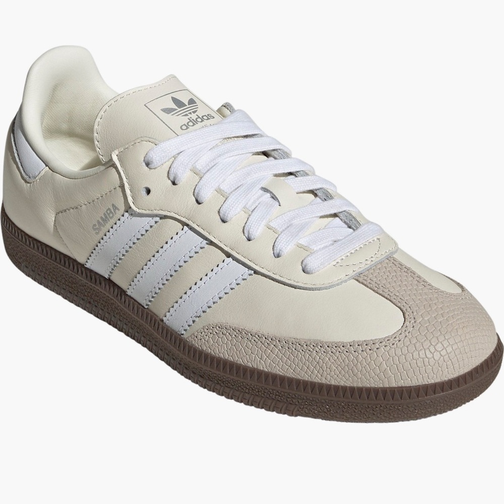 Adidas Samba Cream and Brown Shoes